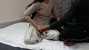 Indian Punjabi widow and stepmother engage in explicit sexual activity with clear Hindi audio