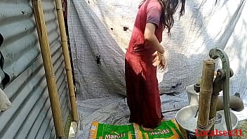 Indian wife's outdoor bathroom encounter captured on webcam